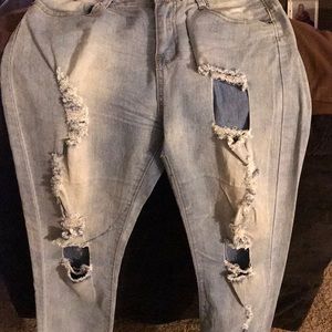 Cut out Jeans